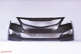 Бампер передний Hyundai Solaris 2014-2017, Серый углерод (SAE)