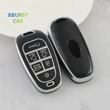 Для Hyundai Sonata Nexo DN8 Santa Fe Tucson NX4 Staria Ioniq 5 Atos Solaris TPU Чехол Для Ключей Автомобиля Брелок В Виде Ракушки Держатель Аксессуары