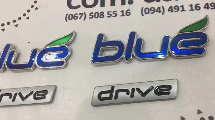 Эмблема значок двери перед лев Hyundai Sonata 11-15 blue drive