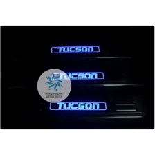 Накладки на пороги с подсветкой Hyundai Tucson
