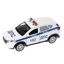 Машина Hyundai Tucson Полиция 12 см белая металл инерция Технопарк TUCSON-12POL-WH