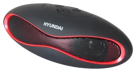 Портативная колонка с Bluetooth Hyundai H-PAC100, беспроводная колонка, музыкальный центр, магнитола с радио, музыкальная колонка, Bluetooth, FM, USB, AUX, Micro SD, 3Вт