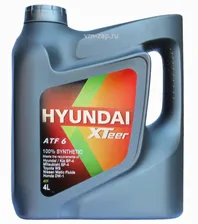 1041412 HYUNDAI-XTEER МАСЛО ТРАНСМИССИОННОЕ XTEER ATF 6, 4Л