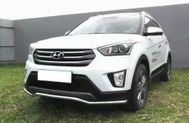 Защита переднего бампера "Волна" Hyundai CRETA (d42 4WD (2016))