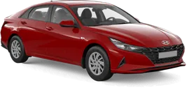 Hyundai Elantra в цвете красный